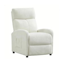 MCC Direct Push Back Chair Teddy Fur Fabric Reclining Pushback Armchair Sofa