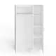 image 6 of Bailey 3 Door Wardrobe | White | White