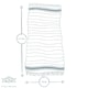 image 3 of Nicola Spring Turkish Soft Lightweight 100% Cotton Bath Towel - 170 x 90cm - Blue Stripe - Bath Towel Beach Towel Bath Sheet Beach Blanket Blue