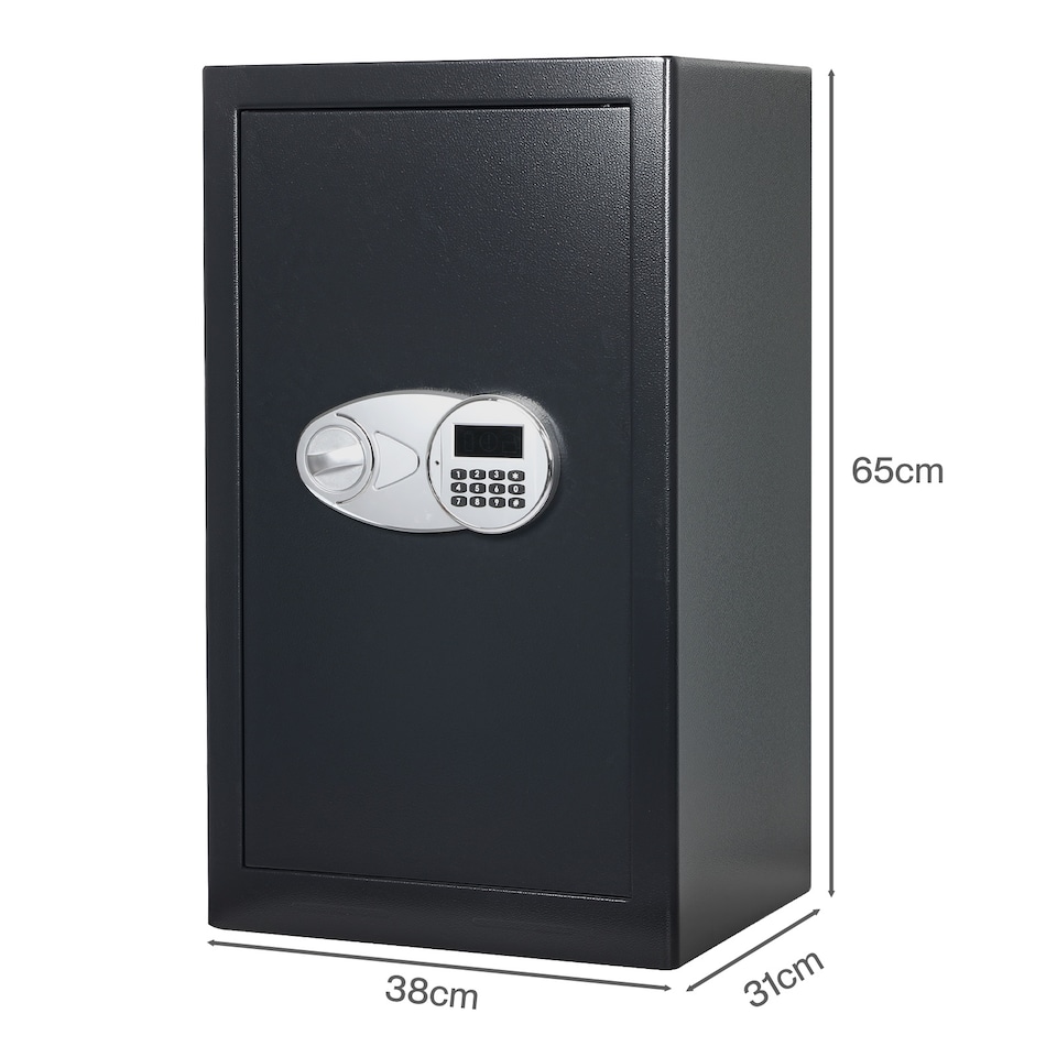 image 1 of Levede 85L Safe Fireproof Security Box Home Office Cash Lock Deposit Password