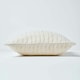 image 2 of Homescapes Cotton Cable Knit Natural Cushion Cover - 45 x 45 cm | Cream | Natural | 45 x 45 cm