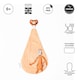 image 2 of Matchstick Monkey All-In-1 Soother & Cotton Comforter Teddy Tiger