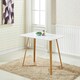 image 2 of Dallas Scandinavian Rectangular Dining Table, Modern Kitchen Table, Solid wood Dining Room Table White