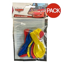 Cars Latex Printed Balloons (Pack of 8) - Multicoloured - One Size