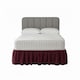 image 1 of Base Valance Polycotton Sheet for Divan Beds Easy Care Bed Base Cover | Red | Wine | King