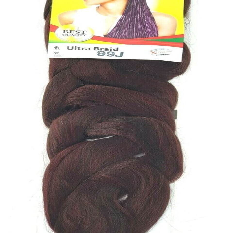 image 1 of X Pression Syn Ultra Braid X-PRESSION Ultra Hair Braid (Braiding) Extension (Choice of Colours) Multi | 99J | One Size