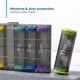 image 8 of Fineway Weekly Pill Organiser Morning/Evening with Storage Box - 7 Day Colour-Coded - Transparent