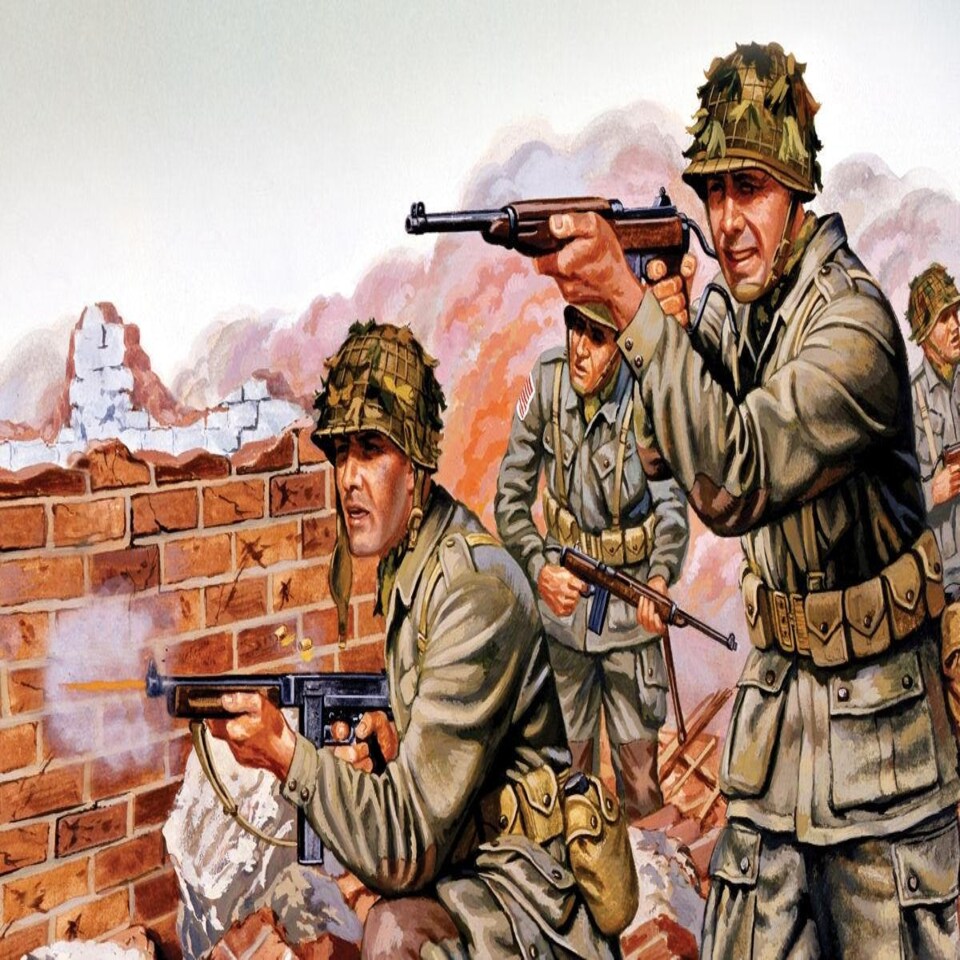 image 1 of Airfix Vintage Classics US WWII Paratroops (1:76 Scale)
