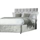 image 1 of Belledorm Divan Crushed Velvet Base Wrap - Silver - Single