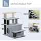 image 3 of PawHut Dog Steps for Bed 4 Step Pet Stairs Cat House with Detachable Cover