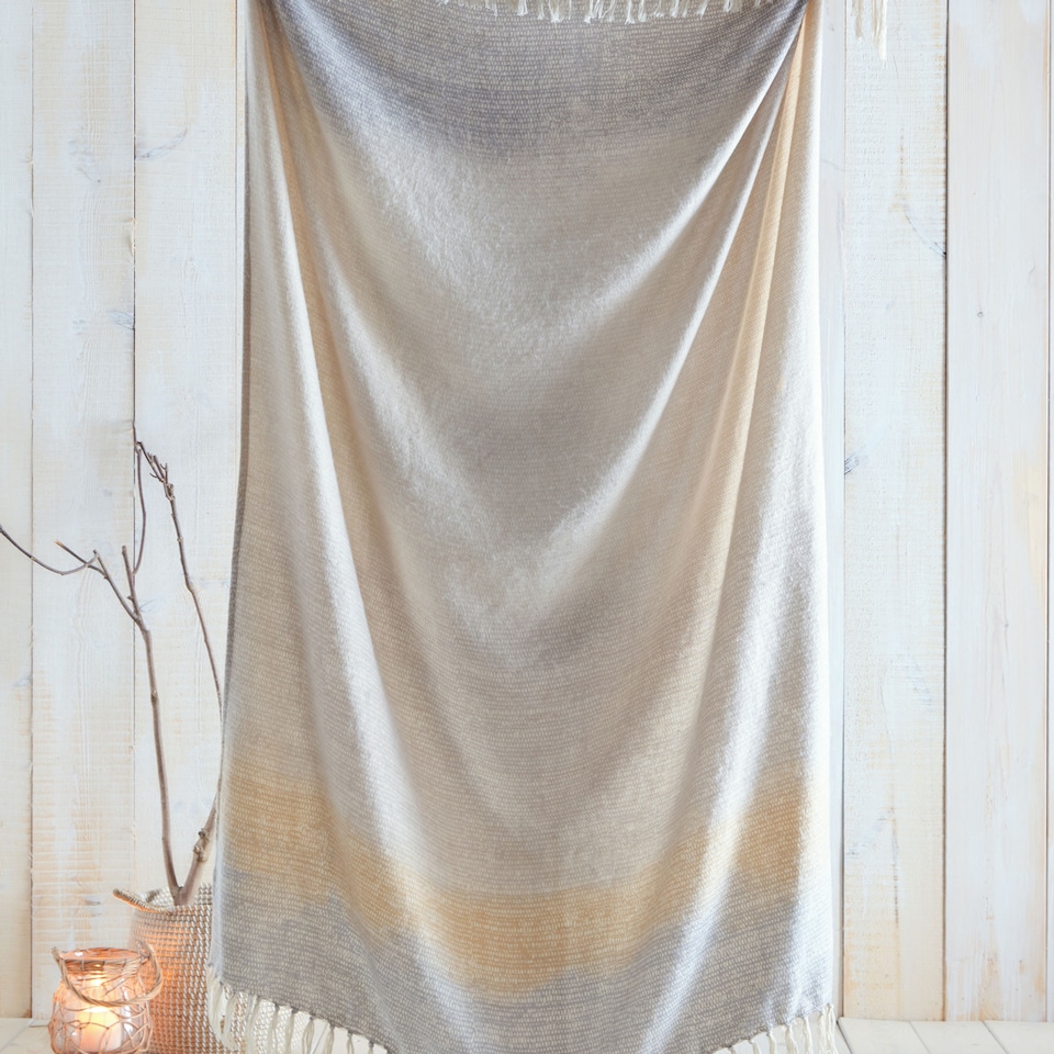 image 1 of Drift Bretton Throw Ochre