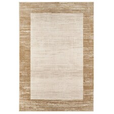 KUKOON Beige Distressed Bordered Living Room Area Rug 240cm x 330cm Cream