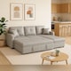 image 5 of Milano 3 Seater L Shape Pullout Sofa Bed with Deep Storage Compartment & Reversible Chaise | Grey | 1