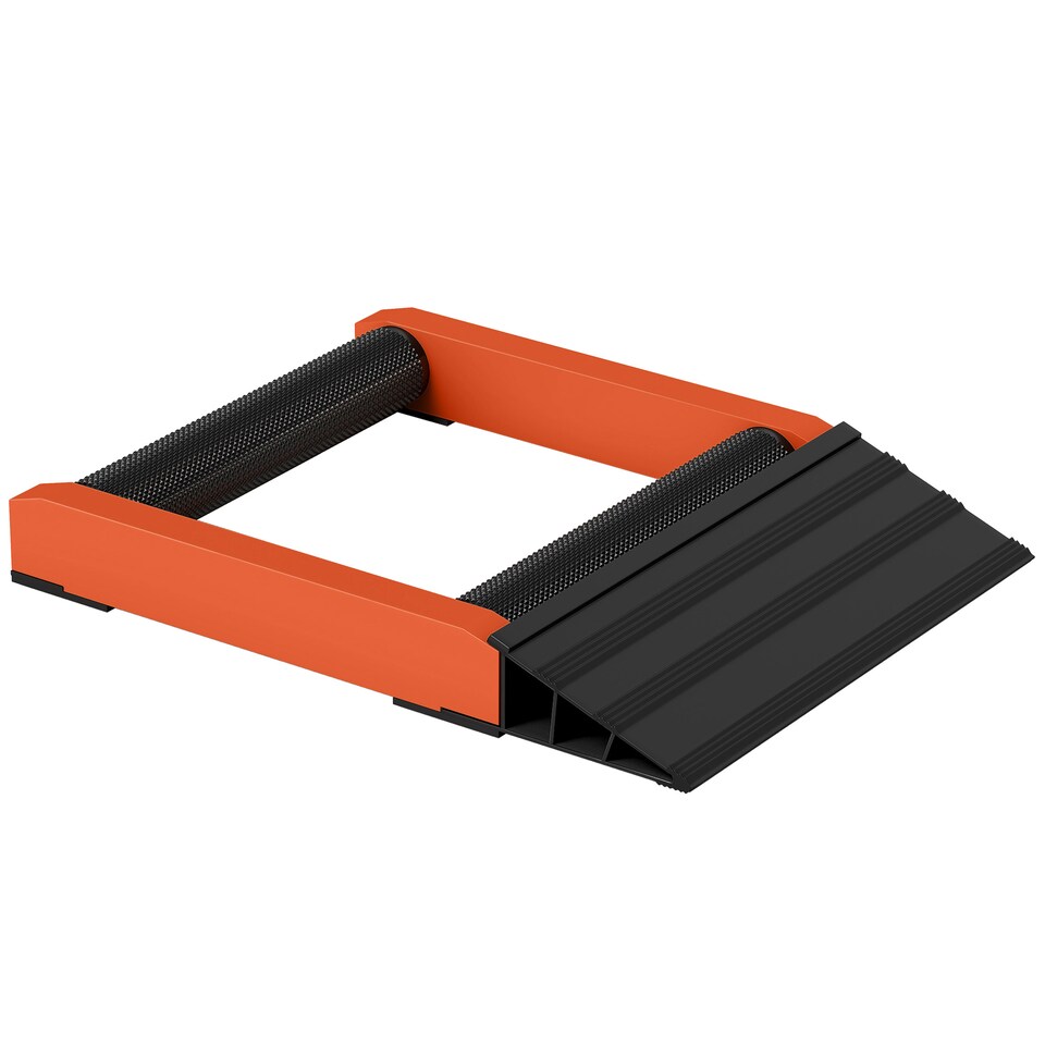 image 1 of HOMCOM Motorcycle Wheel Roller Stand for Tyre Cleaning and Chain Lubrication