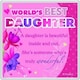 image 1 of World's Best Daughter Sentimental Magnet Birthday, Christmas Gift