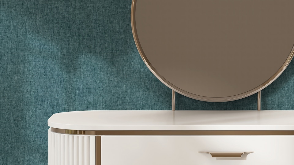 image 1 of Arthouse Urban Weave Deep Teal Wallpaper