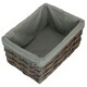image 6 of Grey Scandi Storage Basket with Grey Lining Grey | Grey | XL