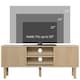 image 3 of HOMCOM TV Stand Cabinet for TVs up to 50" with Sliding Doors, Natural