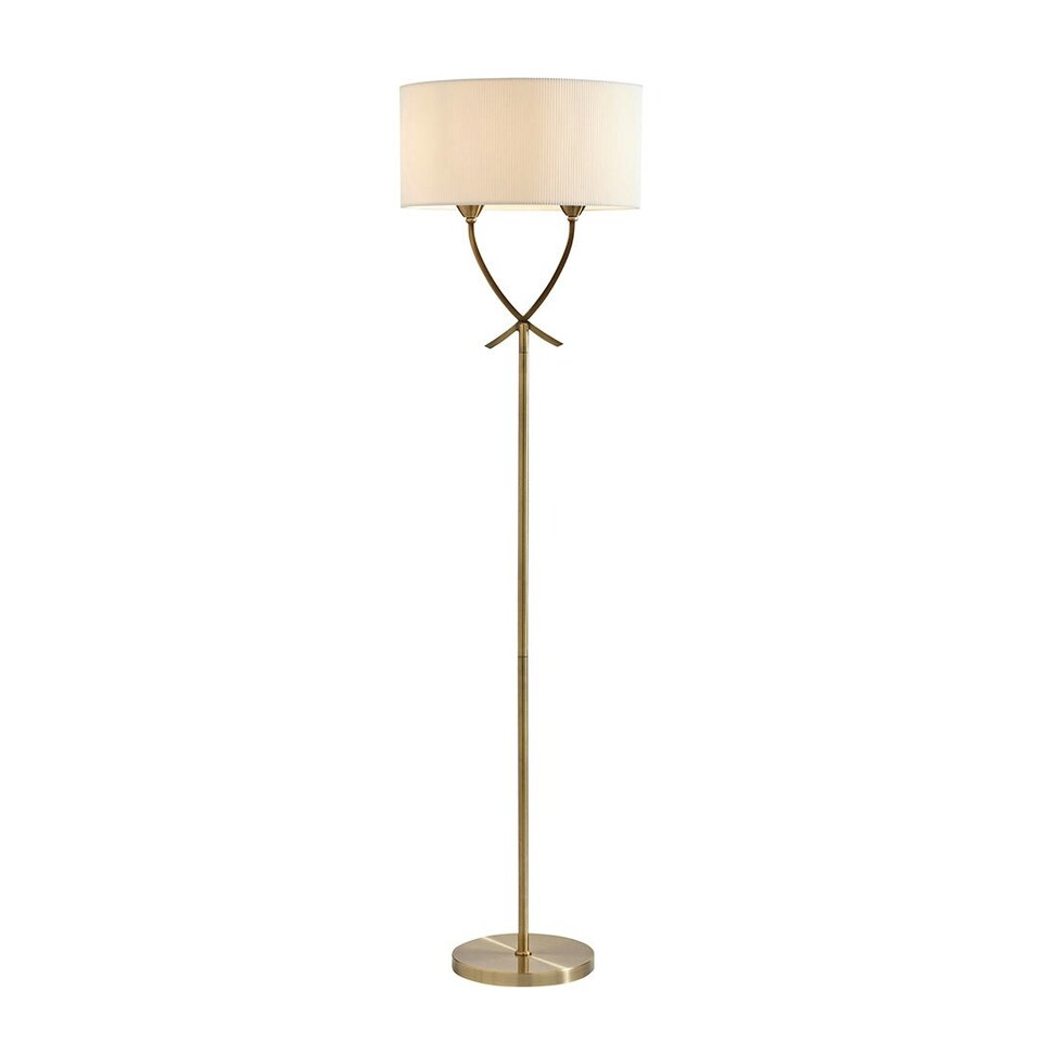 image 1 of Justina Antique Brass Floor Lamp