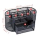 image 3 of 9 Compartment Wire Mesh Desktop Organiser