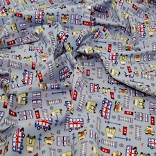 Grey 100% Cotton Poplin Fabric for Dressmaking, Quilting, 110cm / 43" Wide - per metre