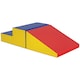 image 6 of HOMCOM 2-Piece Soft Playset for Toddlers, Climb, Crawl, Red