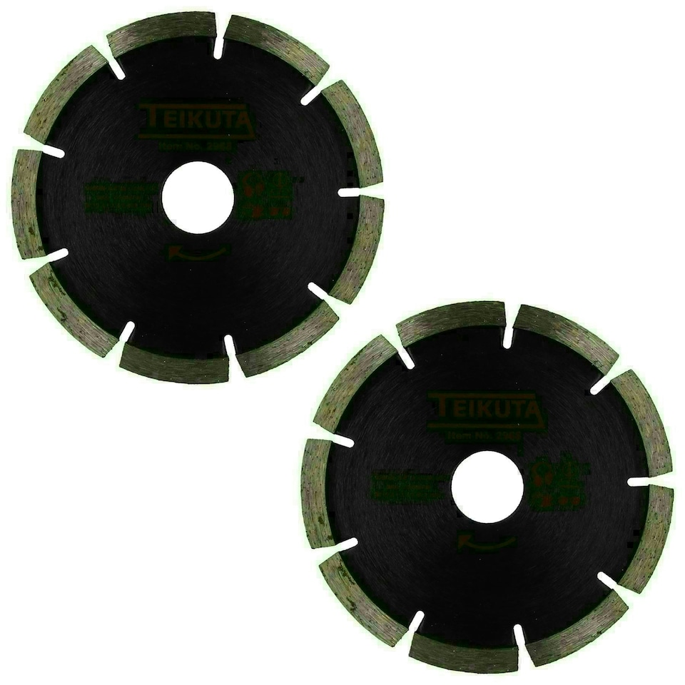 image 1 of 115mm x 8mm Diamond Mortar Raking Disc Pointing Disc Blade Masonry 2pk