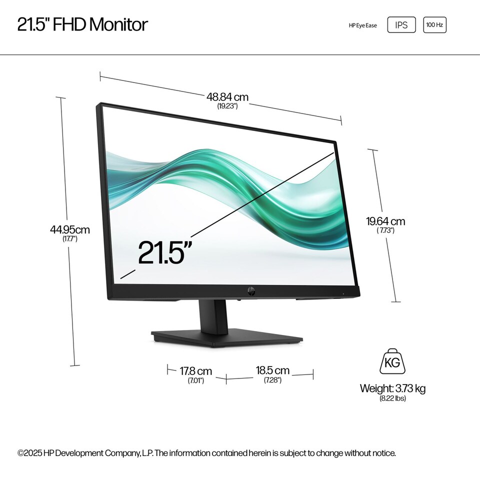 image 1 of HP Series 3 Pro 21.5 inch FHD Monitor 322ph