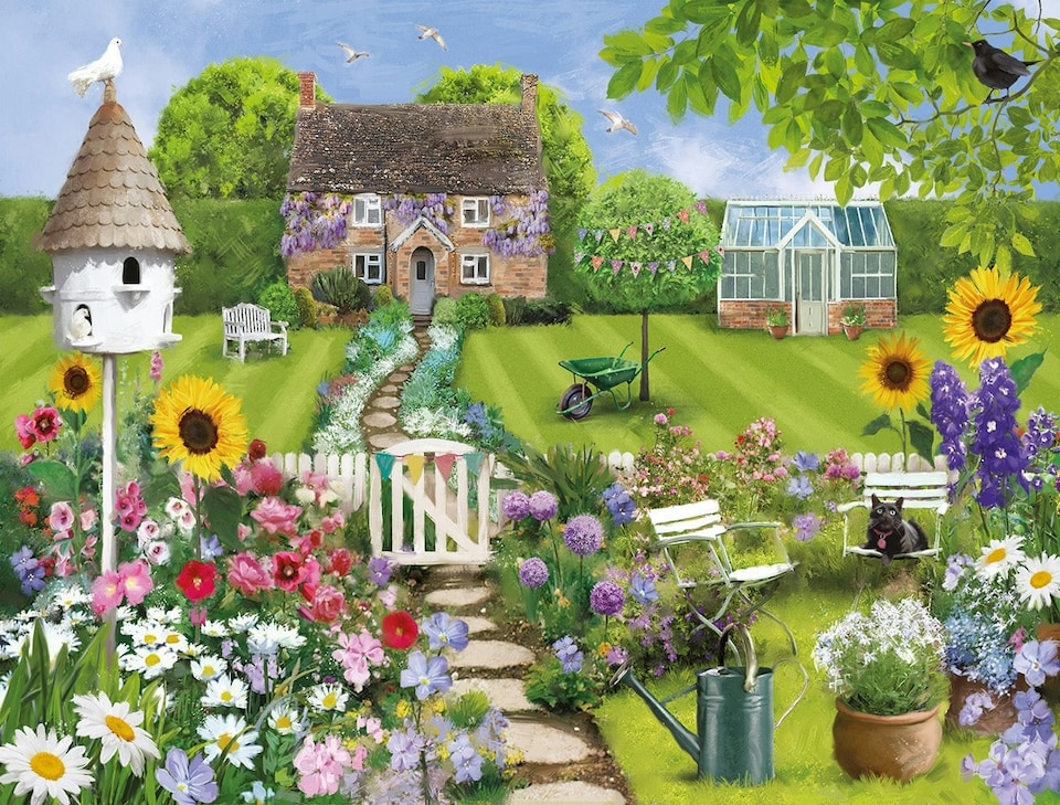image 1 of Cottage Garden Path 1000 Piece Jigsaw Puzzle