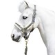 image 2 of Coldstream Langlee Luxury Horse Headcollar and Leadrope - Grey - Pony