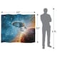 image 4 of Star Trek Final Frontier Silky Supersoft Blanket | Blue | Blue/Multicoloured | One Size | 1