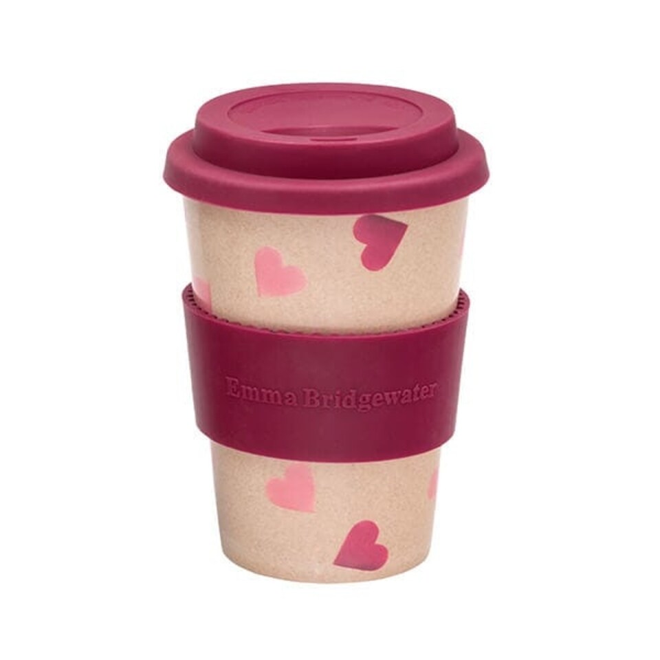 image 1 of Emma Bridgewater Pink Hearts Rice Husk Cup