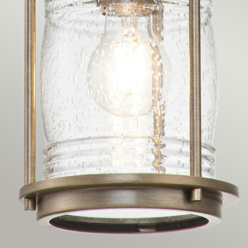 image 1 of Kichler Ashland Bay Outdoor Pendant Ceiling Light Burnished Bronze, IP44