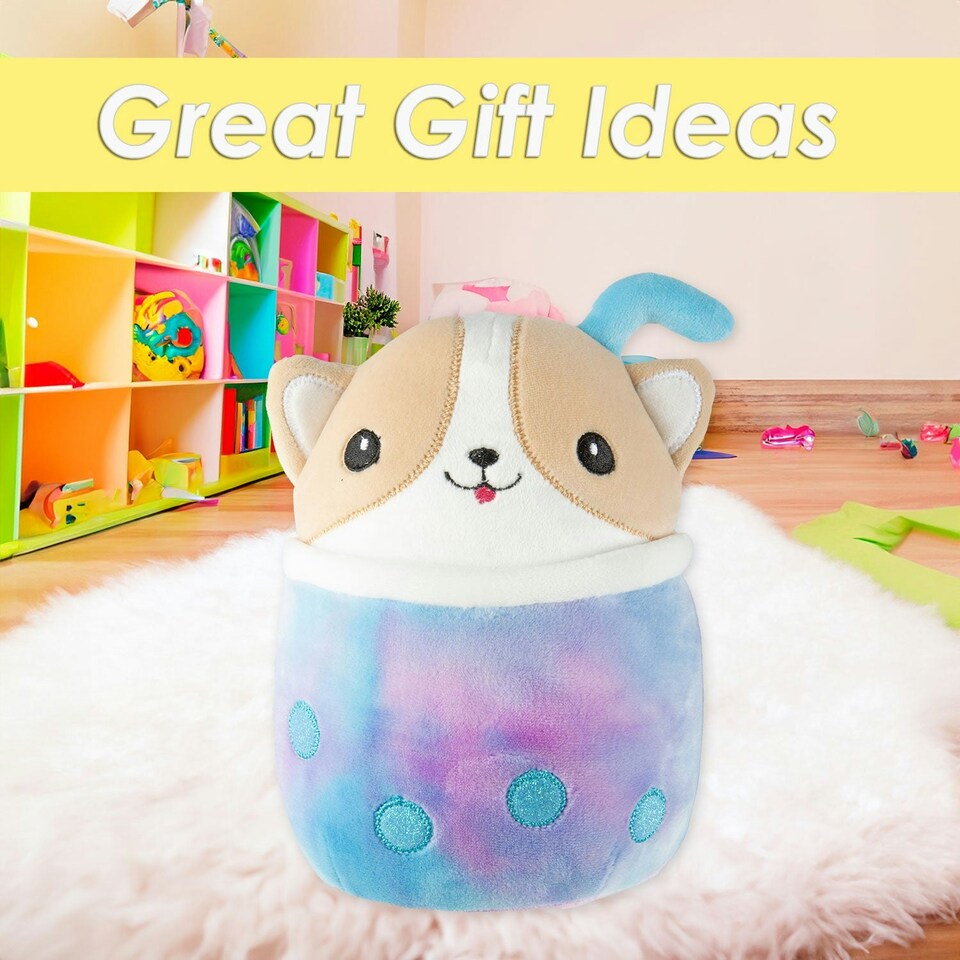 image 1 of Corgi Soft Toy Animal Plush Doggy Cuddly Soft Plushie 18cm Multi-Coloured