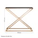 image 5 of Interiors by Premier Elegant Montril Console Table, Optimal Dimensions Of Hallway Table, Easily Maintained Livingroom Table Gold