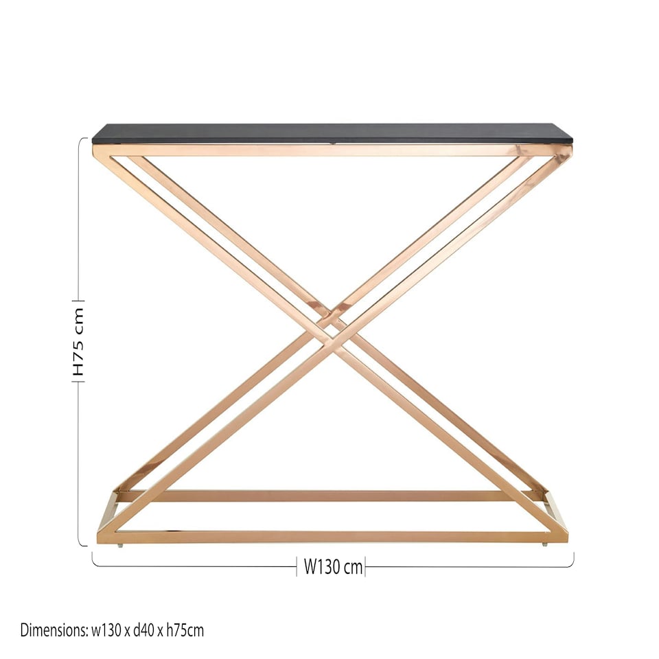 image 1 of Interiors by Premier Elegant Montril Console Table, Optimal Dimensions Of Hallway Table, Easily Maintained Livingroom Table Gold