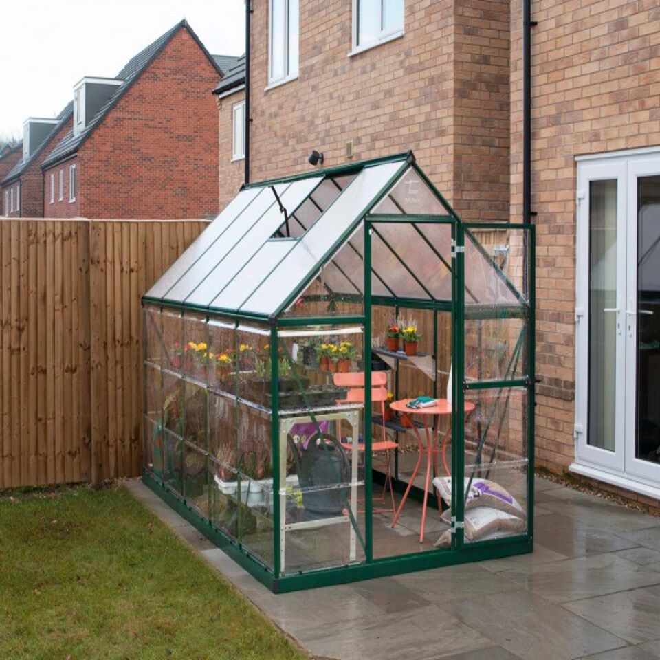 image 1 of Greenhouse Hybrid 6X10 - Polycarbonate - L306 x W185 x H208 - Green
