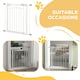 image 9 of Pressure Fit Safety Gate w/ Auto Closing Door, for Small, Medium Dogs, 74-80cm