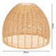 image 2 of Emitto Ceiling Light Shade Pendant Woven Lampshade Natural Lightshade Easy Fit