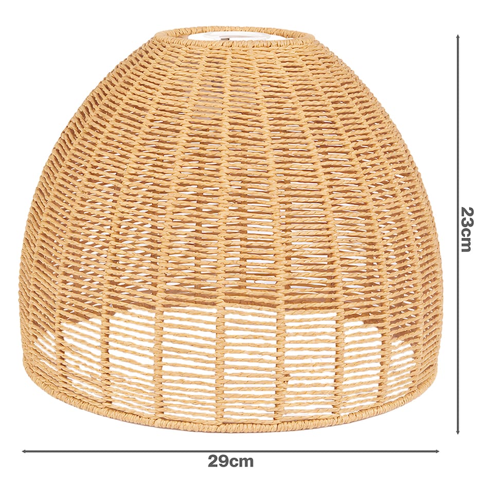 image 1 of Emitto Ceiling Light Shade Pendant Woven Lampshade Natural Lightshade Easy Fit