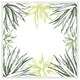 image 1 of Green leaf border (Picture Frame) White | XL