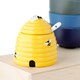 image 3 of Beehive Shaped Ceramic Pot with Lid & Spoon
