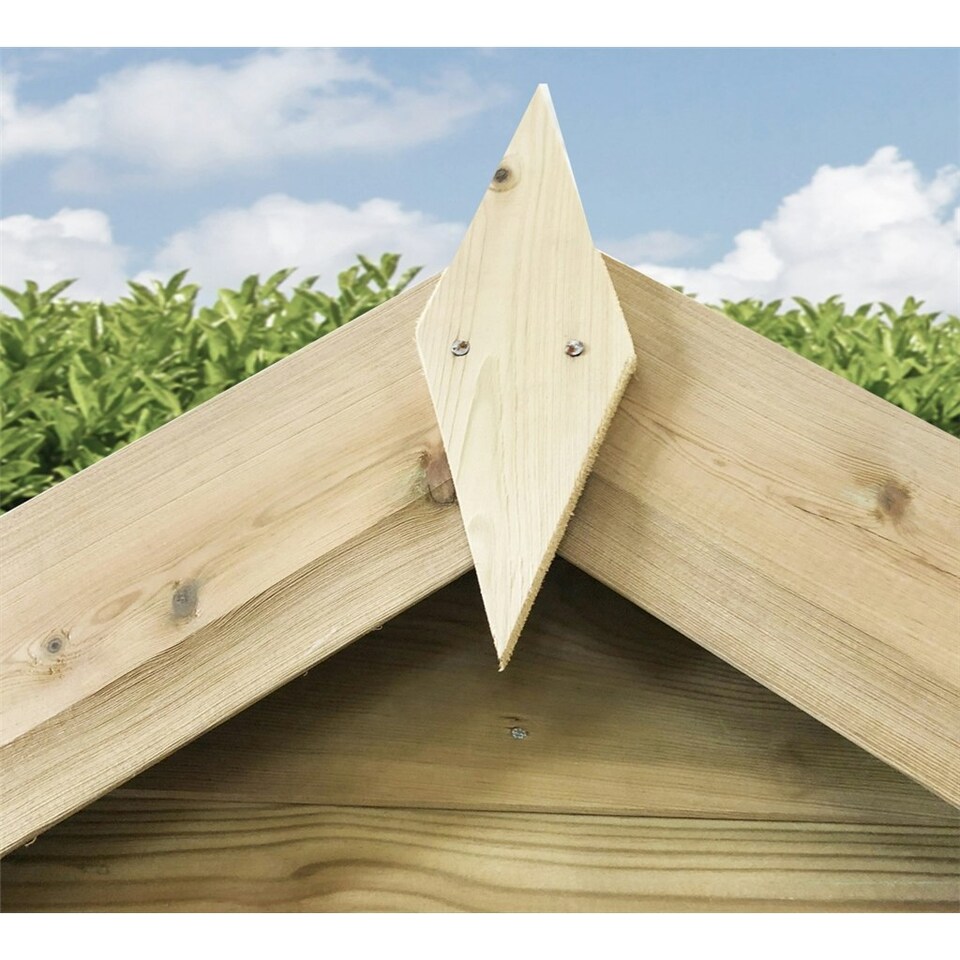image 1 of 13 x 4 Windowless Pressure Treated Tongue And Groove Single Door Apex Shed + Low Eaves (13' x 4') / (13ft x 4ft) (13x4)