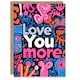 image 1 of Abstract Bold Love You More Anniversary Valentines Day Card