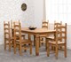 image 3 of Corona 6 feet Dining Set - Distressed Waxed Pine | Brown | 7