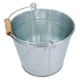 image 4 of 5L Galvanised Steel Metal Bucket Pail Water Coal Greenhouse Garden Plants 5PK