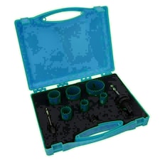 HSS Bi-Metal Hole Saw Set Cutters Steel Aluminium Wood PVC 18mm - 51mm 9pc