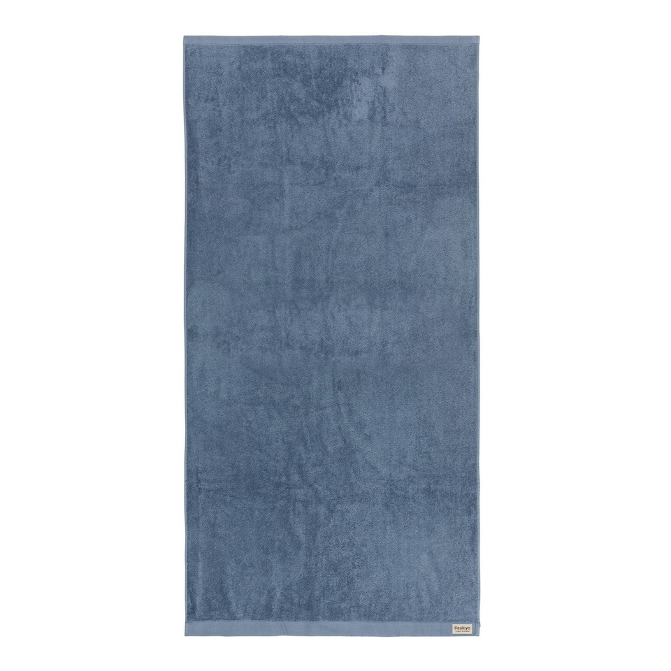 image 1 of Ukiyo Sakura Aware Bath Towel - Blue - 140cm x 70cm | Blue