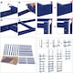 image 4 of Alivio 5 Tier Racking Shelf Heavy Duty Steel Unit  (Blue) Blue