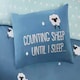 image 6 of Counting Sheep Cotton Duvet Cover Set Cover with Pillowcase Pink | Double